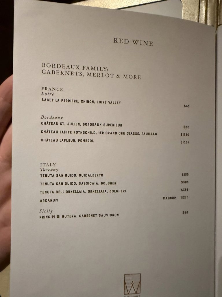 Resilient Lady The Wake Wine List Red Bordeaux France (April 2026)