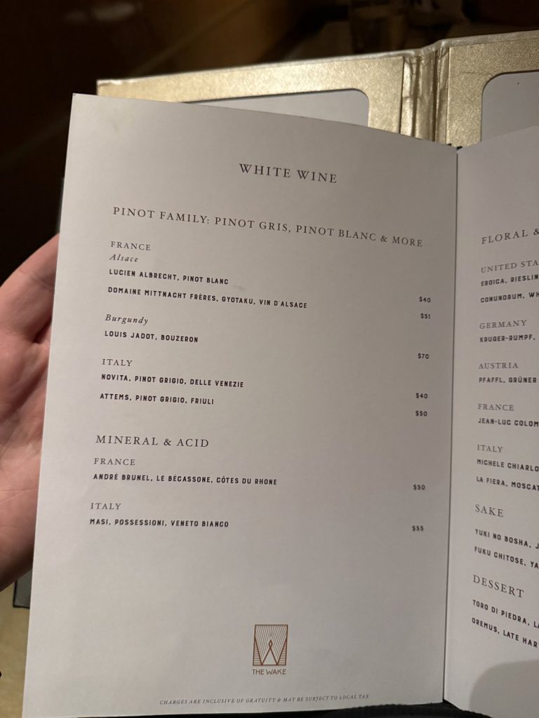 Resilient Lady The Wake Wine List White 2 (April 2026)