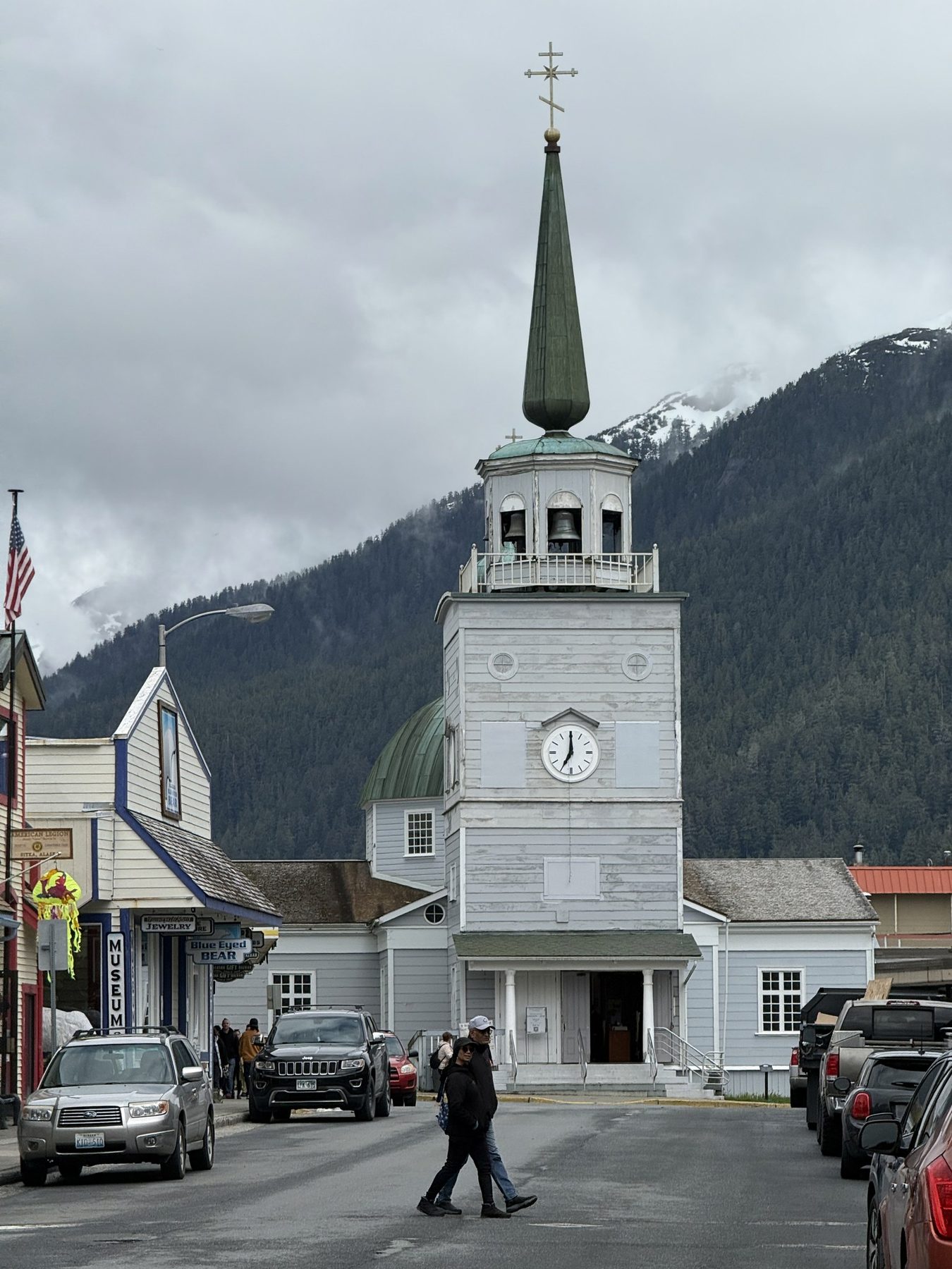 St Michael's Cathedral and its clock tower in Sitka