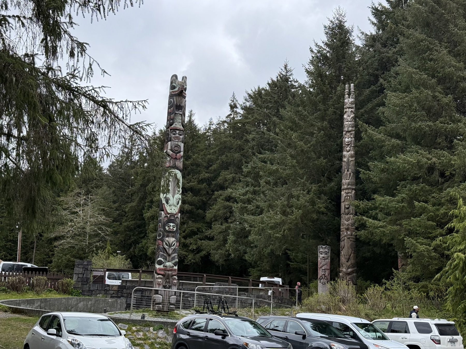 Totem poles in Sitka National Historical Park