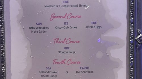 Spectrum Of The Seas Wonderland Menu Revealed (October 2025)