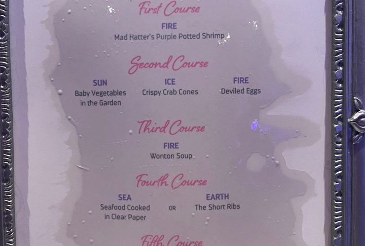 Spectrum Of The Seas Wonderland Menu Revealed (October 2025)