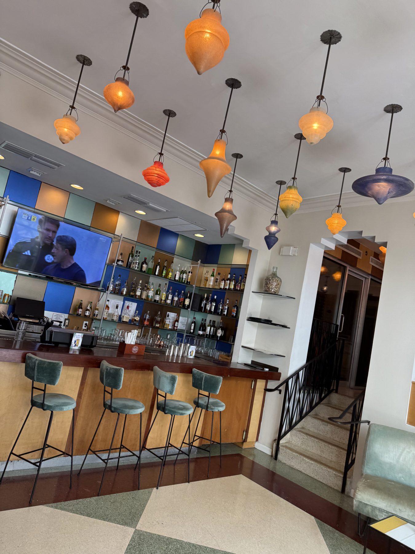 The colourful bar at The Tony Hotel in South Beach