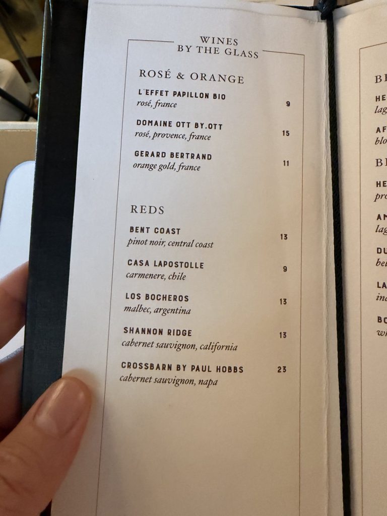 Valiant Lady The Wake wine by the glass rose red, August 2026