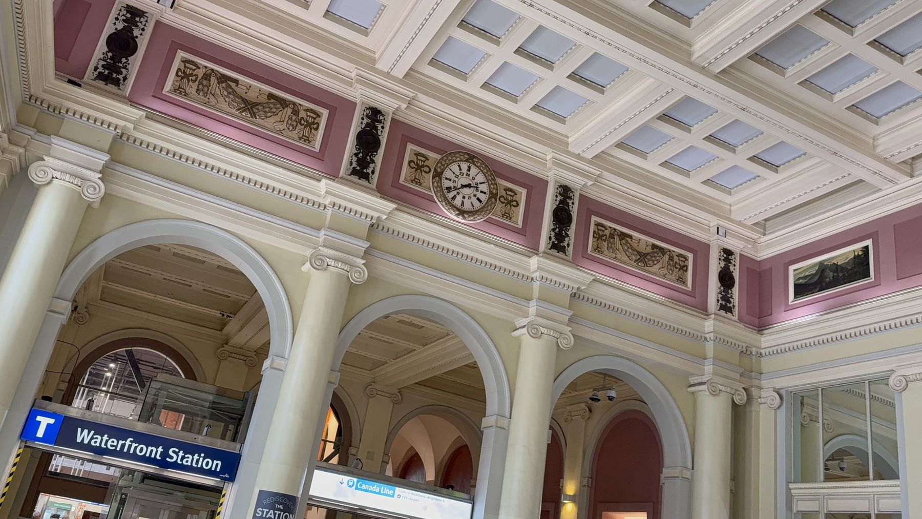Inside Waterfront station in downtown Vancouver