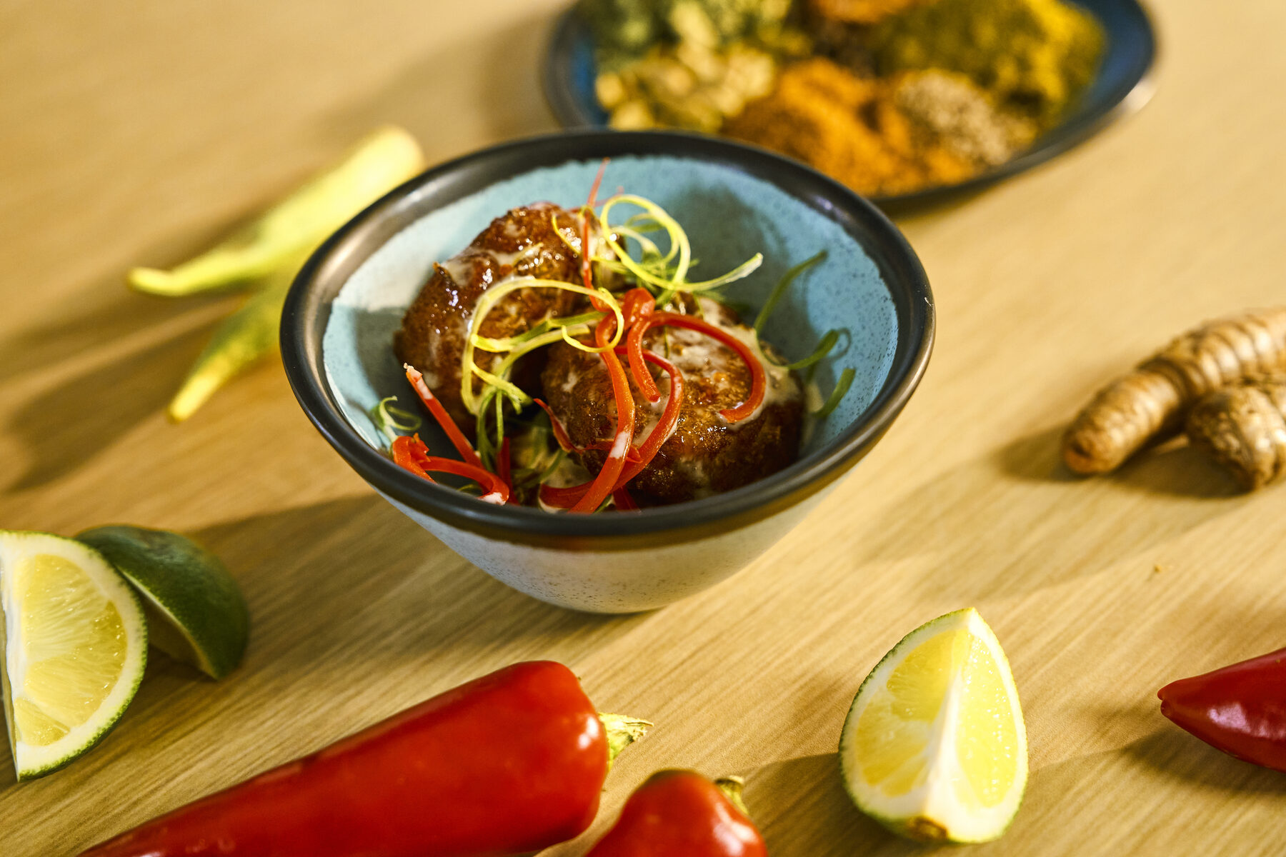 Snapper pattie in house pepper curry from the new Beach Club at Bimini menu