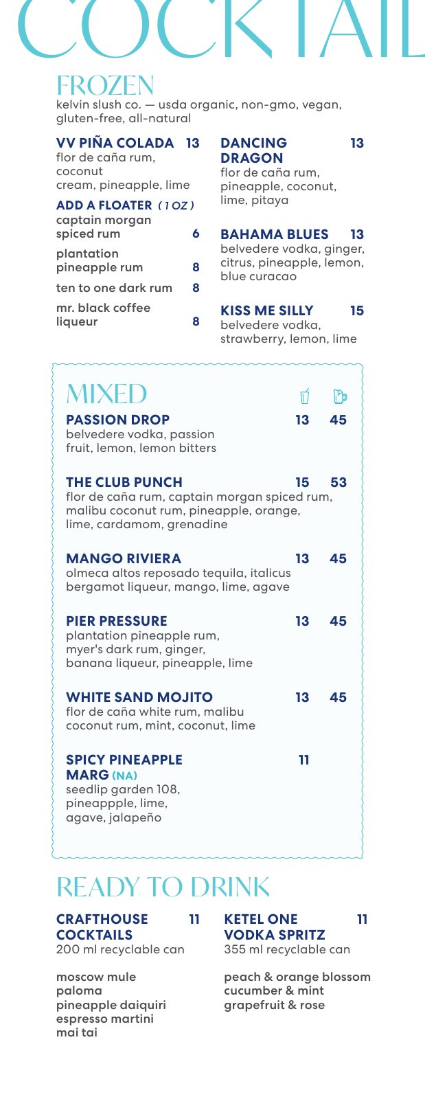 Virgin Voyages Bimini Cabana Drinks Menu (2026, page 1))