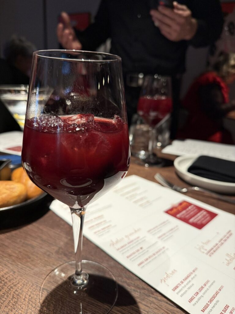 Sangria at Rojo on Brilliant Lady