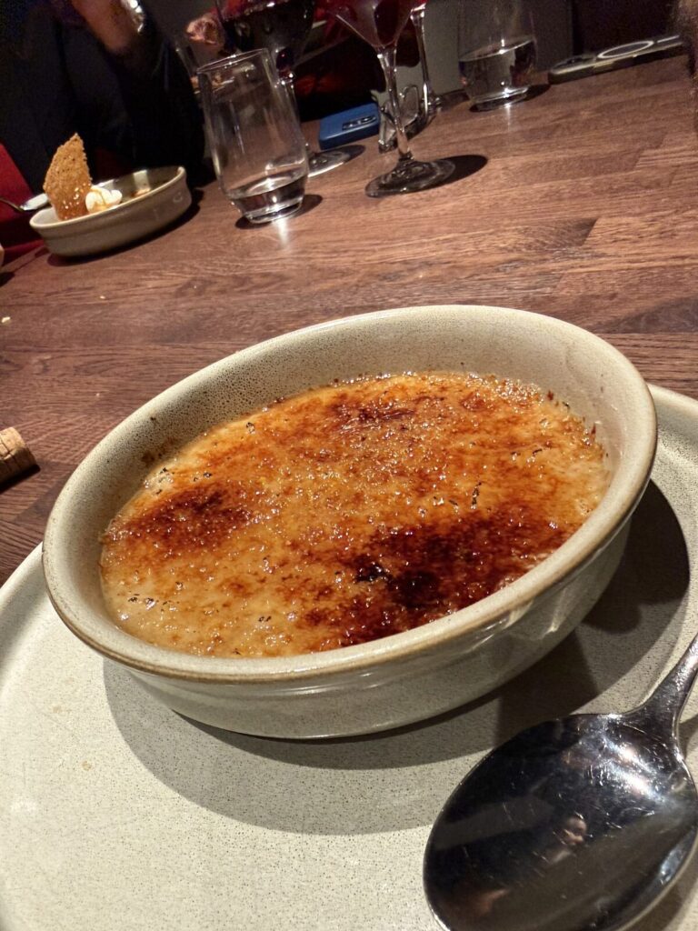 Crema catalana at Rojo on Brilliant Lady