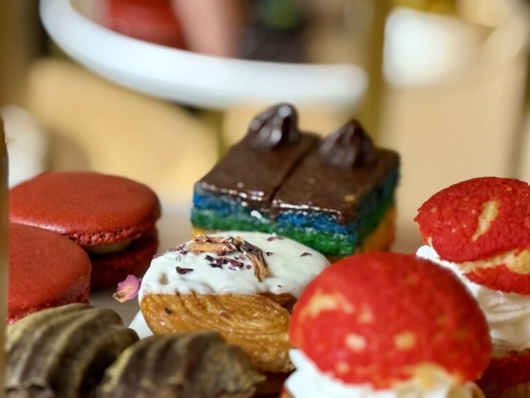 Afternoon tea cakes in Sip on Brilliant Lady