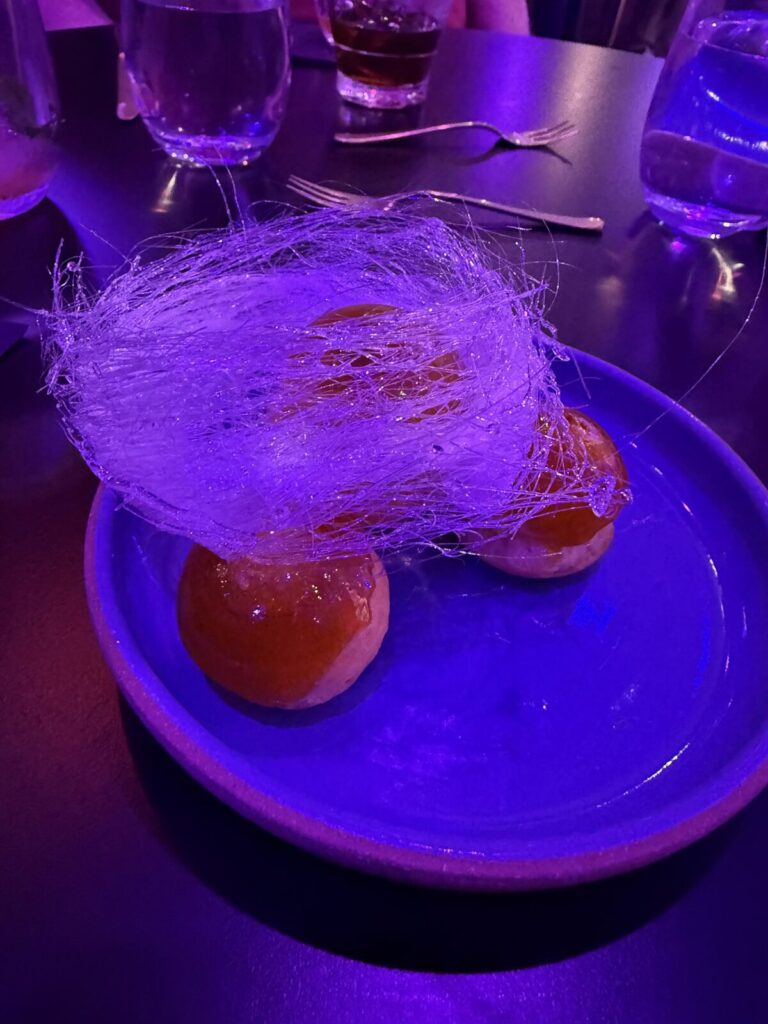 Course at Up With a Twist supper club on Brilliant Lady