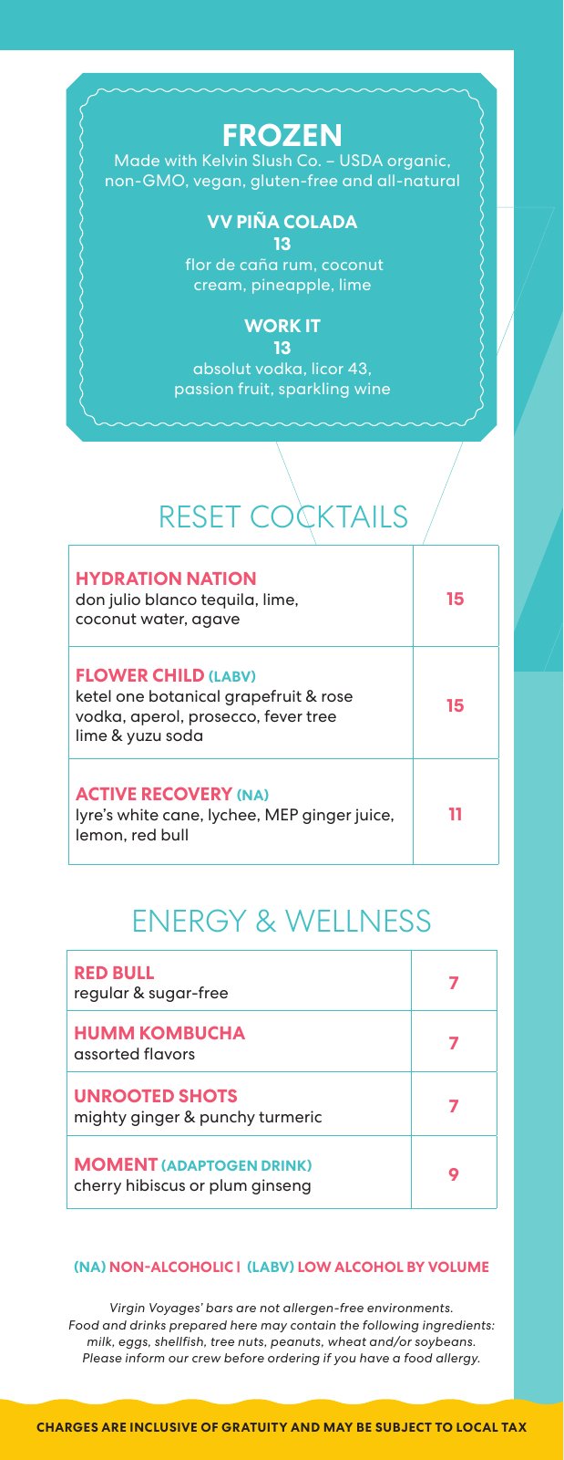 Virgin Voyages Gym And Tonic Menu (2026, page 2))
