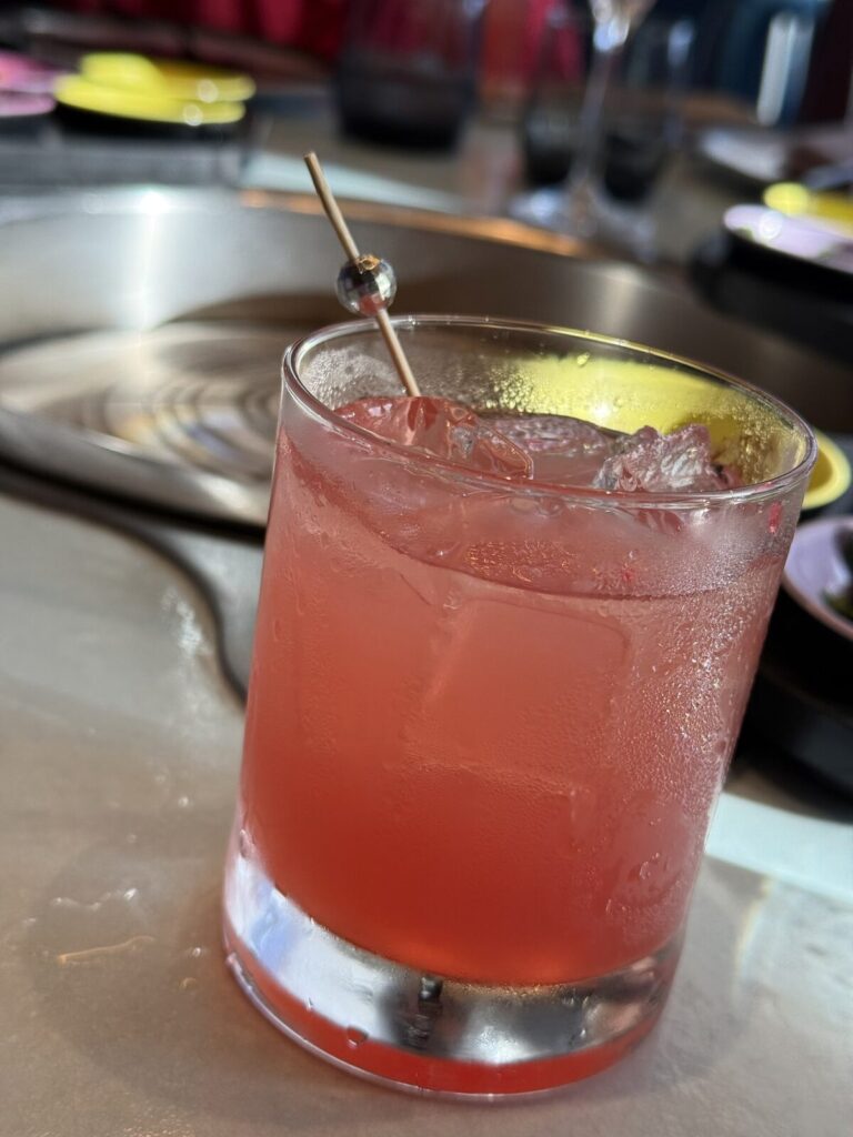 Soju cocktail at Gunbae on Resilient Lady