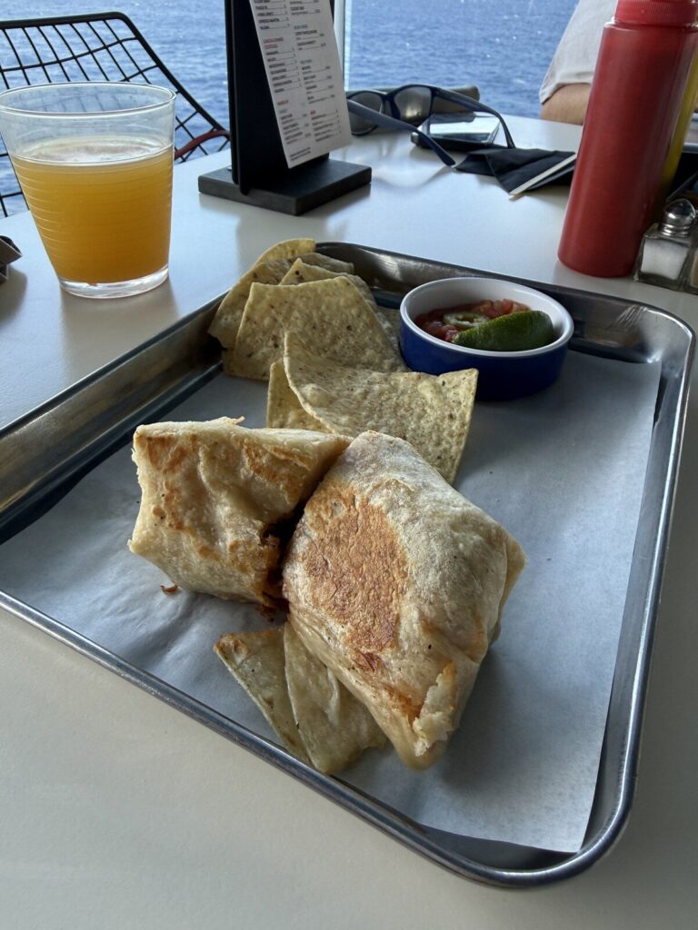 Burrito in The Galley on Resilient Lady