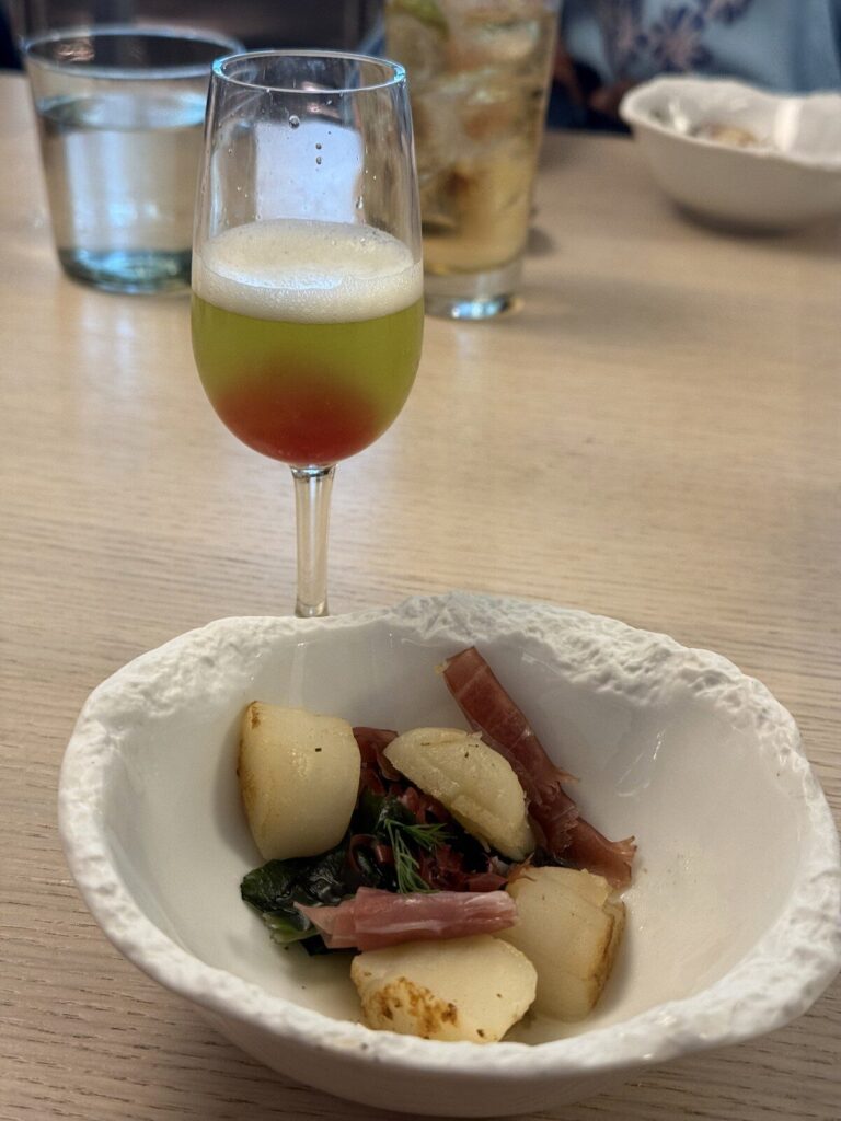 Paired cocktail at The Test Kitchen on Resilient Lady