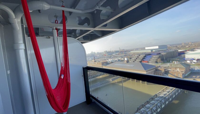 RockStar suite terrace with the signature red hammock