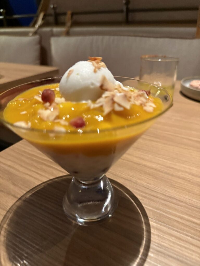 Dessert at Ariya on Valiant Lady