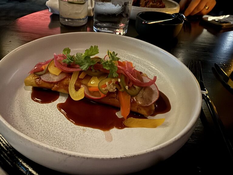 Main course at Pink Agave on Valiant Lady