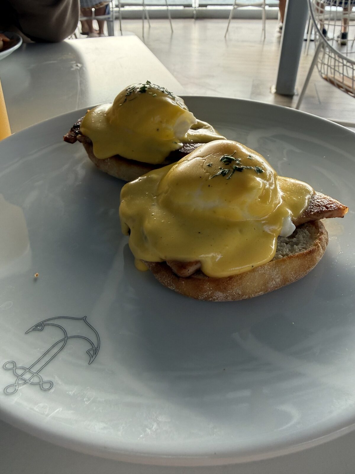 Eggs Benedict from The Galley on Valiant Lady