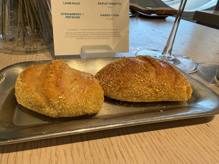 Bread course at The Test Kitchen on Valiant Lady