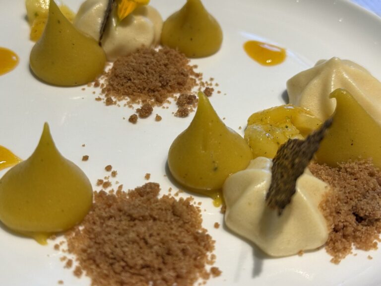 Dessert course at The Test Kitchen on Valiant Lady