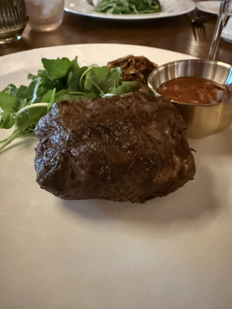 Steak at The Wake on Valiant Lady